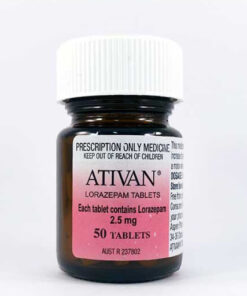 ATIVAN (LORAZEPAM) 2.5MG X 50 TABLETS